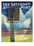 "Baseball Stadium at Night " Saturday Evening Post Cover  June 28  1941