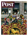 "Clown Band " Saturday Evening Post Cover  June 26  1948