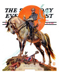 "Robert E Lee on Traveler " Saturday Evening Post Cover  January 20  1940