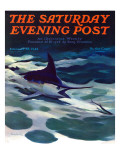 "Swordfish " Saturday Evening Post Cover  February 28  1942