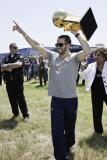 Mavericks Return to Dallas as NBA Champions  DALLAS  TX - June 13: Jose Juan Barea