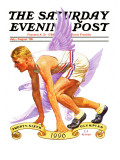 "26th Olympiad " Saturday Evening Post Cover  July/Aug 1996