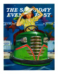 "Bumper Cars " Saturday Evening Post Cover  June 22  1940