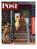 "Two Generations of Vets " Saturday Evening Post Cover  July 5  1947