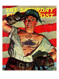 "Tank Tattoo " Saturday Evening Post Cover  November 8  1941