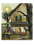 "Hanging Clothes Out to Dry " April 7  1945