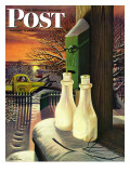 "Frozen Milk " Saturday Evening Post Cover  January 8  1944