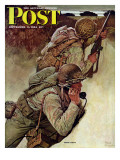 "Signal Corpsmen During Battle " Saturday Evening Post Cover  September 9  1944