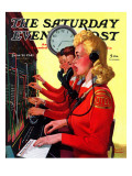"Hotel Switchboard Operators " Saturday Evening Post Cover  June 21  1941