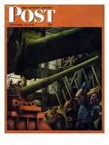 "Gun Factory " Saturday Evening Post Cover  November 18  1944
