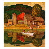 "Farm Pond Landscape " July 28  1945