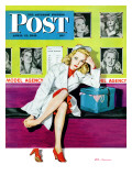 "The Model " Saturday Evening Post Cover  April 17  1943