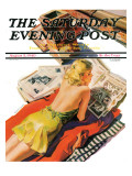 "Up on the Roof " Saturday Evening Post Cover  August 3  1940
