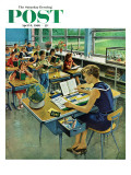 "Vacation Plans " Saturday Evening Post Cover  April 9  1960