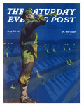 "Bootcamp Reveille " Saturday Evening Post Cover  August 2  1941