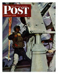 "Anti-Aircraft " Saturday Evening Post Cover  February 5  1944