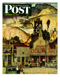 "The Silver Dollar " Saturday Evening Post Cover  November 10  1945