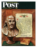 "Franklin Bust " Saturday Evening Post Cover  January 17  1948
