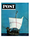 "Nina II " Saturday Evening Post Cover  January 26  1963