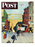 "San Francisco Cable Car " Saturday Evening Post Cover  September 29  1945