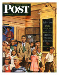 "After the Movie " Saturday Evening Post Cover  September 6  1947