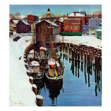 "Gloucester Harbor in Winter " February 4  1961