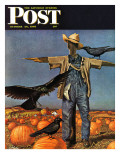 "Scarecrow " Saturday Evening Post Cover  October 26  1946