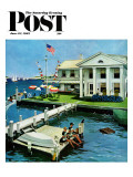 "Yacht Club " Saturday Evening Post Cover  June 23  1962