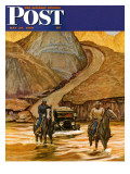 "Westward Tow " Saturday Evening Post Cover  May 29  1948