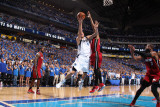 Miami Heat v Dallas Mavericks - Game Four  Dallas  TX -June 7: Dirk Nowitzki and Udonis Haslem