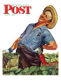 "Victory Garden " Saturday Evening Post Cover  August 7  1943
