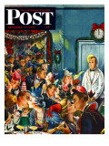 "Midnight and Nobody to Kiss " Saturday Evening Post Cover  December 31  1949