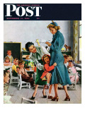 "Separation Anxiety " Saturday Evening Post Cover  September 11  1948