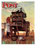 "Chuckwagon " Saturday Evening Post Cover  September 14  1946