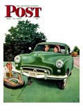 "Flat and Chat " Saturday Evening Post Cover  May 21  1949