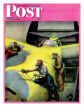 "Airplan Defense Factory " Saturday Evening Post Cover  June 24  1944