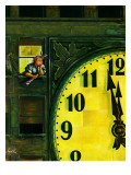 "Giant Clock on New Year's Eve " January 1  1949