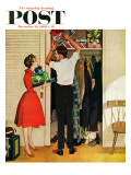 "Christmas in Hiding " Saturday Evening Post Cover  December 10  1960