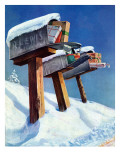 "Mailboxes in Snow " December 27  1941