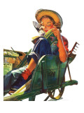 "Gardener in Wheelbarrow " May 10  1941