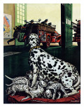 "Dalmatian and Pups " January 13  1945