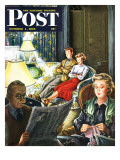 "TV Date " Saturday Evening Post Cover  October 1  1949