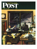 "Weatherman Was Right " Saturday Evening Post Cover  April 27  1946