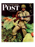 "Jungle Commando " Saturday Evening Post Cover  October 24  1942