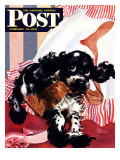 "Butch and the Nylons " Saturday Evening Post Cover  February 15  1947