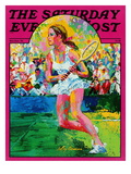 "Girl tennis player " Saturday Evening Post Cover  May/June 1976