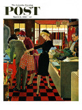 "Bermuda Shorts " Saturday Evening Post Cover  March 12  1960