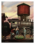 "Trainyard Flower Garden " August 9  1947