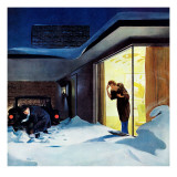"Late for Party Due to Snow " January 27  1962