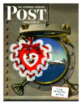 "Valentine's Day at Sea " Saturday Evening Post Cover  February 13  1943